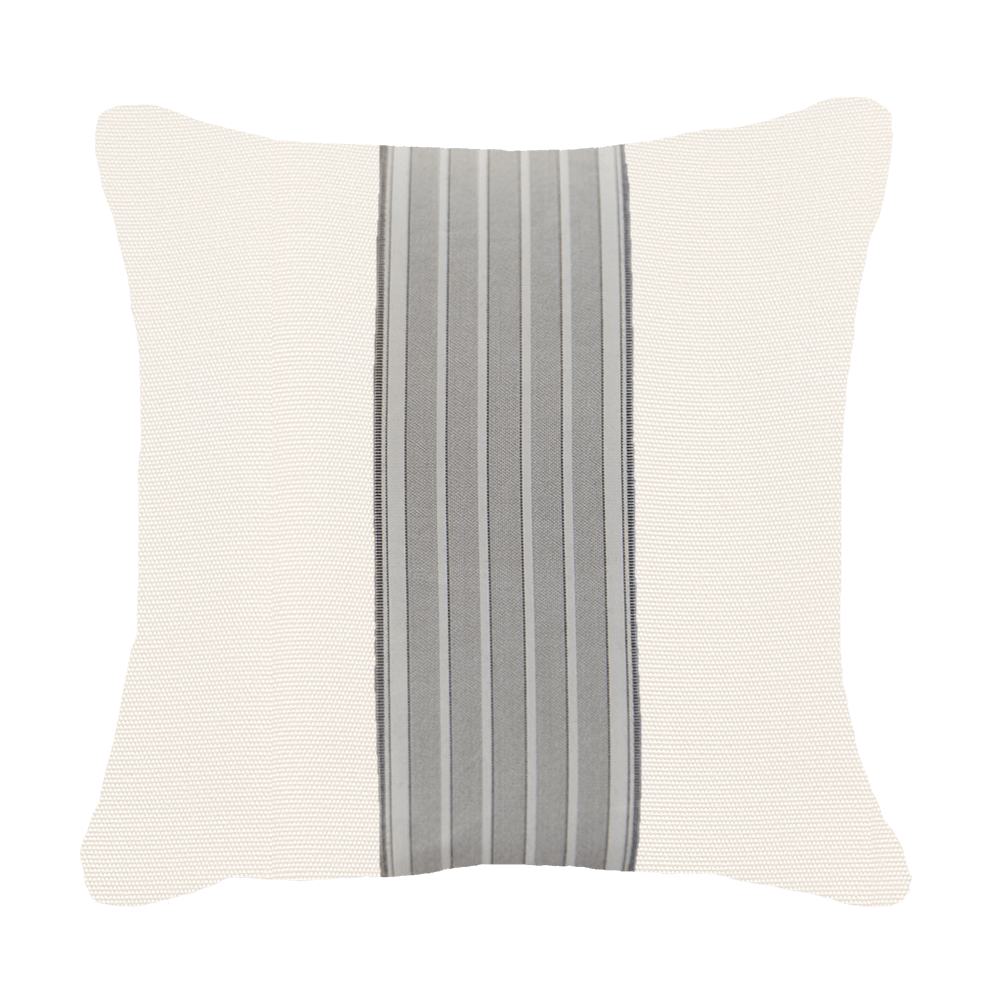 Outdoor Ticking Stripe Sash Medium Cushion 50 x 50cm