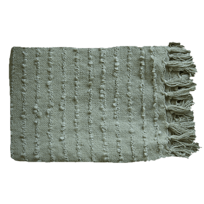 Texture Knot Green Throw 130 x 150 cm