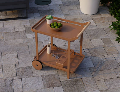 Imola Outdoor Bar Cart - Terracotta