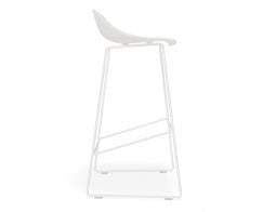 Pop Stool - White Frame and Shell Seat