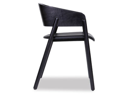 Sargood Arm Chair - Black - Black Pad