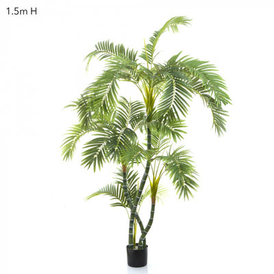 Artificial Parlour Palm Twisted Trunk 1.5m - House of Isabella AU