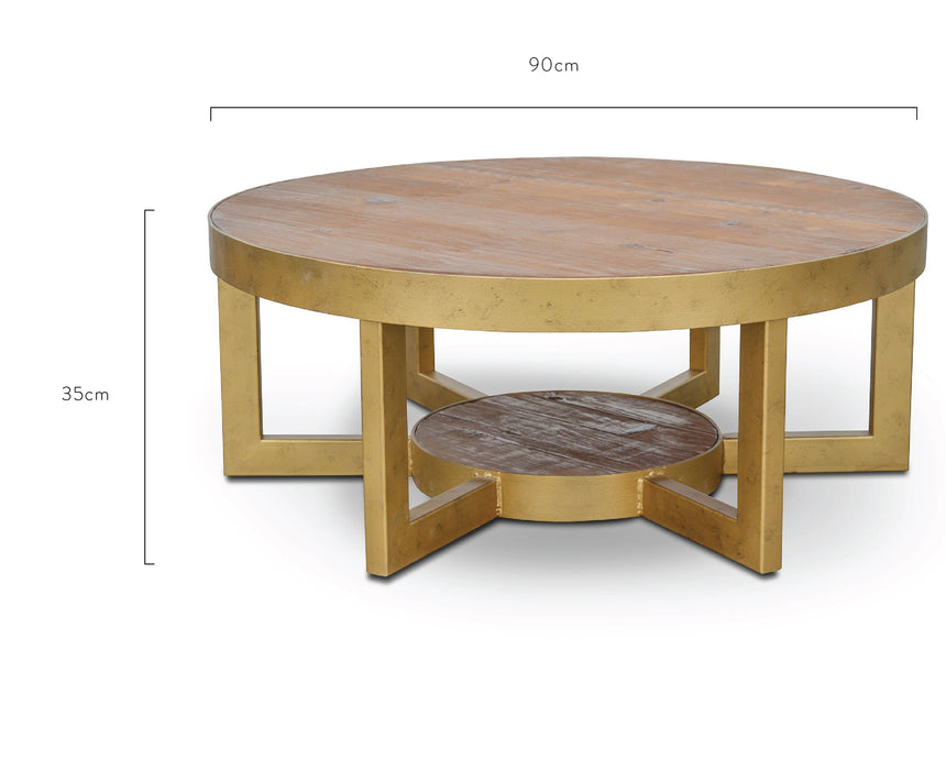 90cm Reclaimed Pine Coffee Table