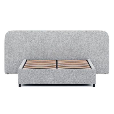 King Sized Bed Frame - Pepper Boucle