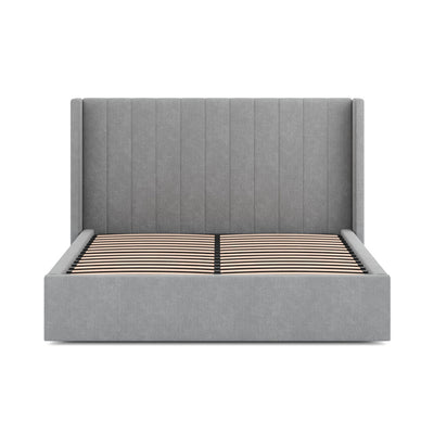 Wide Base King Sized Bed Frame - Flint Grey