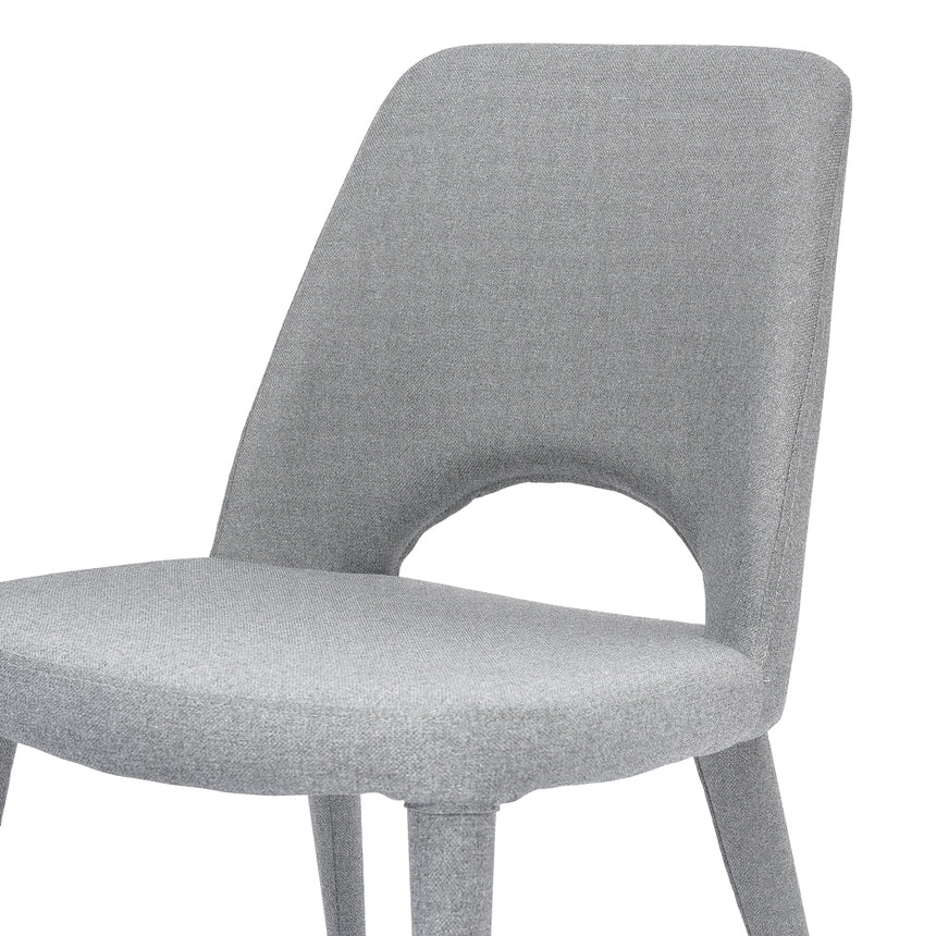 Fabric Dining Chair - Coin Grey