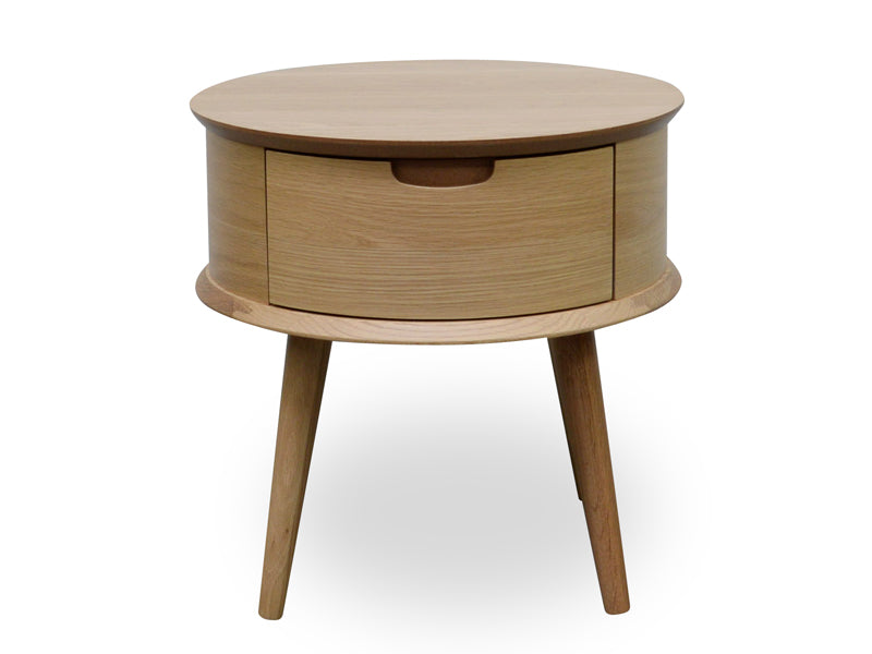 Round Side Table - Walnut