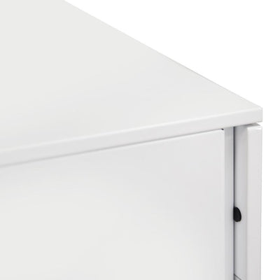 3 Drawers Mobile Pedestal - White