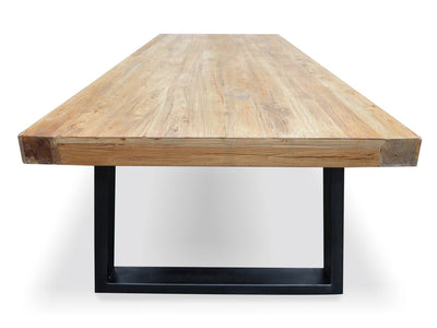 1.98m Reclaimed Elm Wood Dining Table
