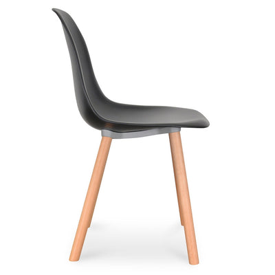 Dining Chair - Black - Natural