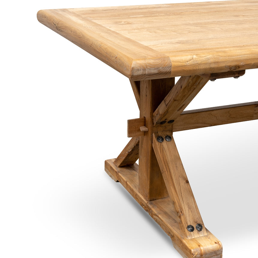 Wood Dining Table 3m - Rustic Natural