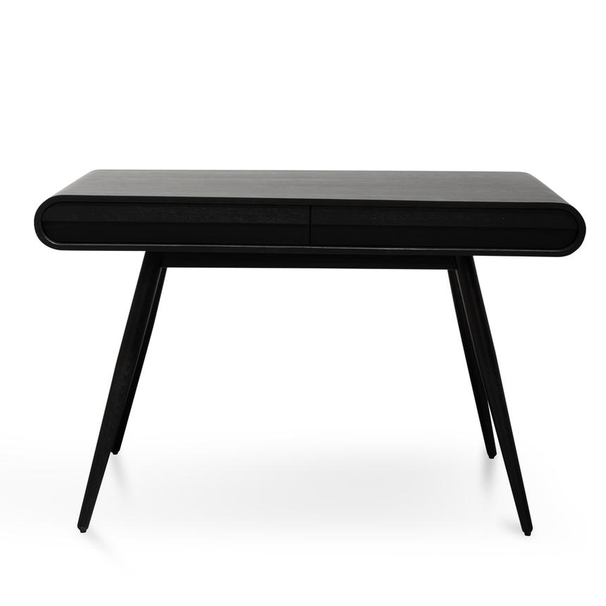 Narrow Wood Console Table - Full Black