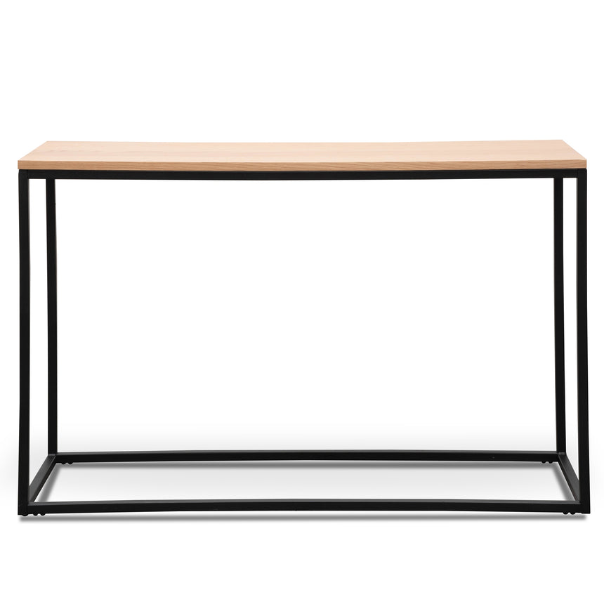 Natural Console Table - Black