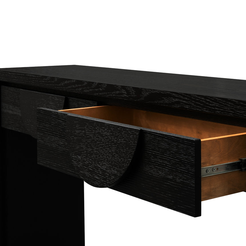 1.4m Console Table - Textured Espresso Black