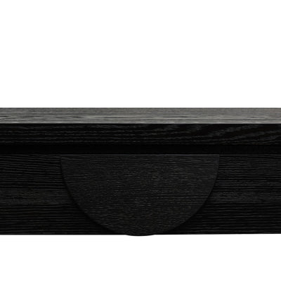 1.4m Console Table - Textured Espresso Black