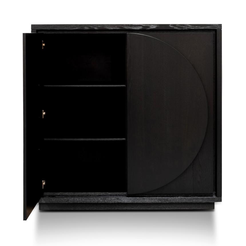 Storage Cabinet - Textured Espresso Black