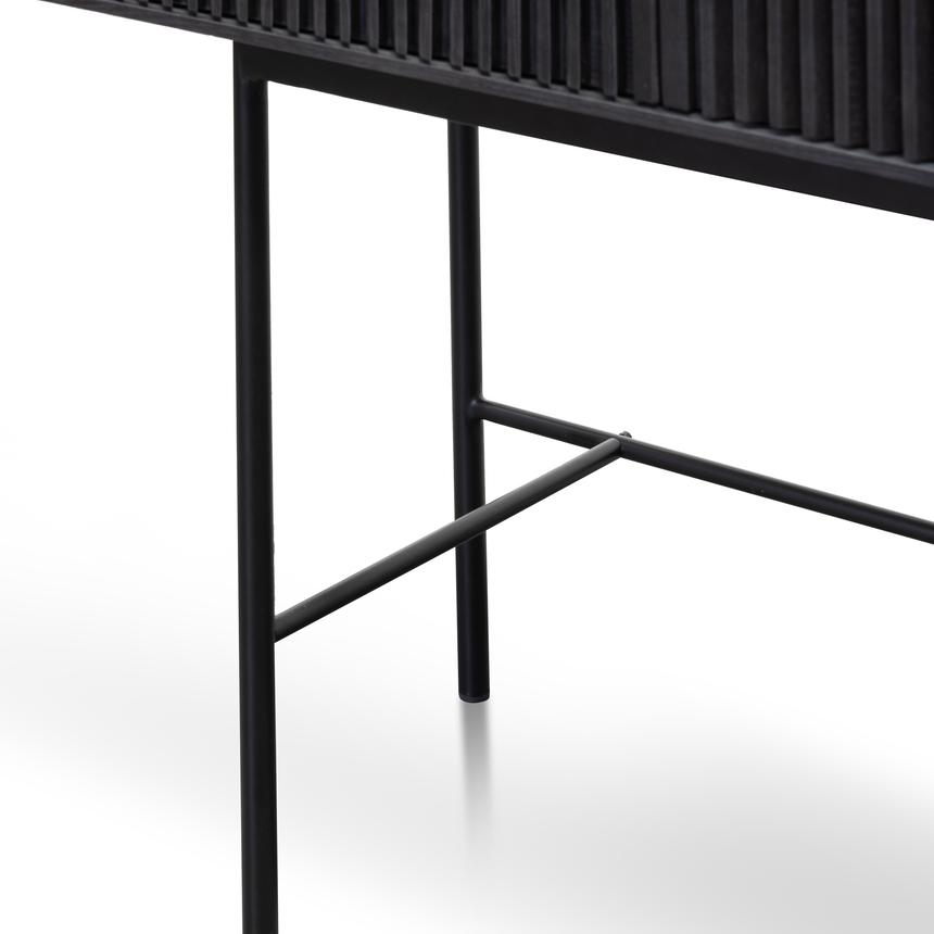 120cm Console Table - Black Oak
