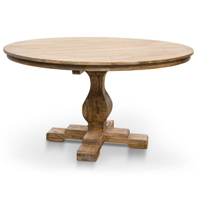 Round Dining Table 140cm - Rustic Natural