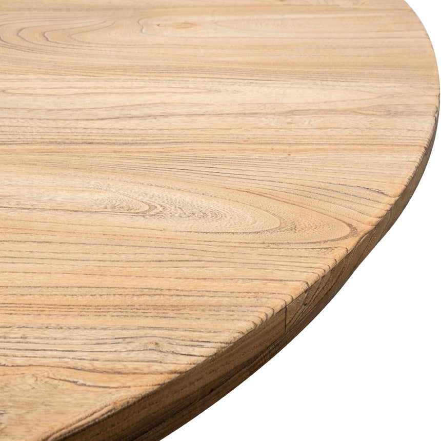 Round Dining Table 140cm - Rustic Natural