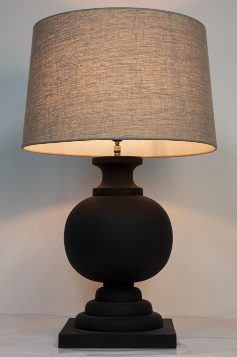Coach Base Only - Black - Turned Wood Ball Balustrade Table Lamp Base Only - House of Isabella AU