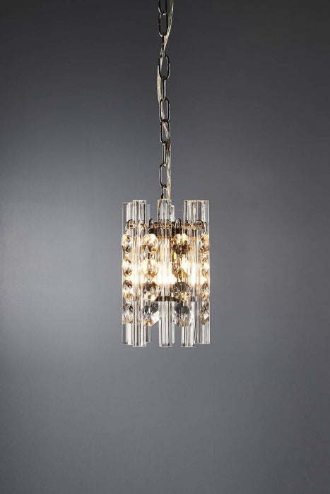 Monza hanging lamp in nickel - House of Isabella AU