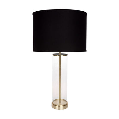 East Side Table Lamp - Brass with Black Shade