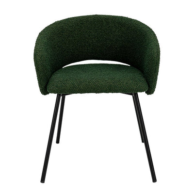 Delta Dining Chair - Green Boucle