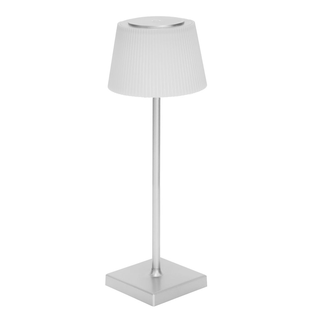 Tate Rechargeable Touch Lamp - Silver