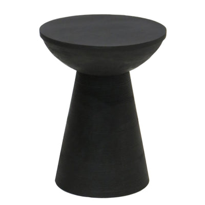 Cayman Mango Wood Side Table - Black