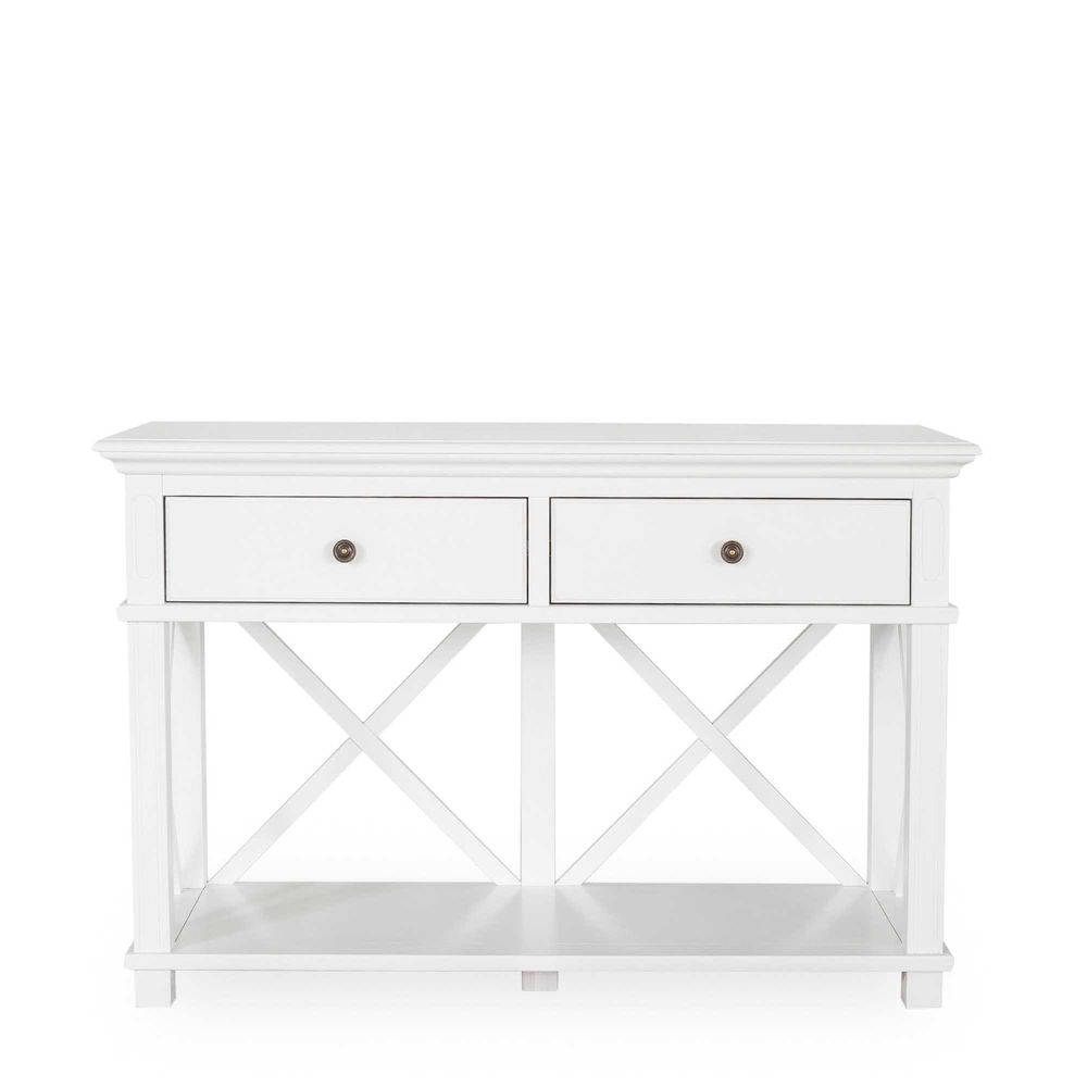 Sorrento 2 Drawer White Console