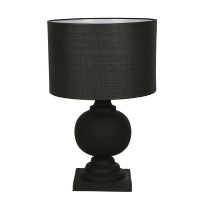 Coach - Black - Turned Wood Ball Balustrade Table Lamp