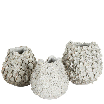 Amele Ceramic Flower Vase White