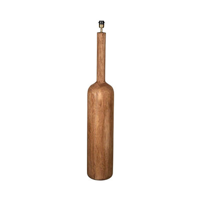 Flask Wood Floor Lamp Base Saddle