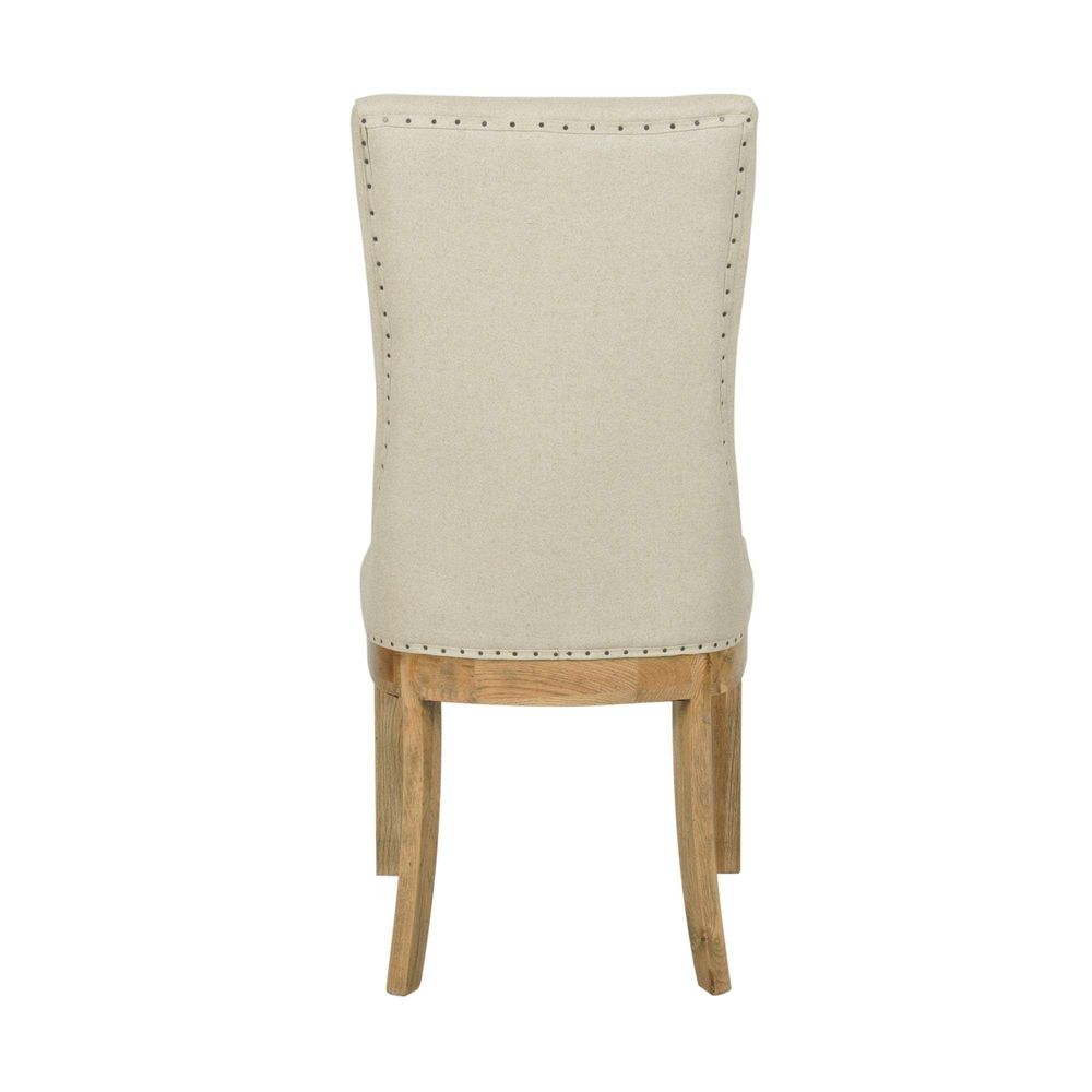Oakwood Linen Dining Chair Natural