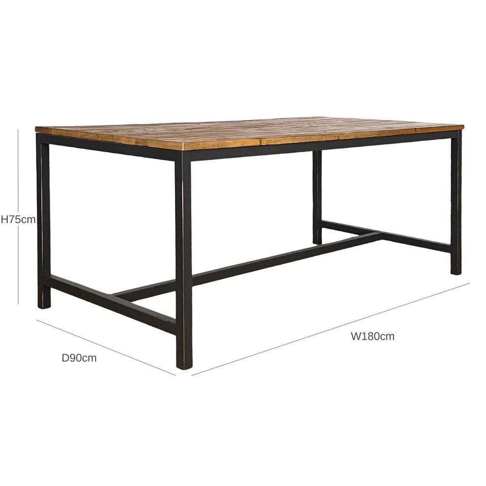 Boston Recycled Elm Dining Table