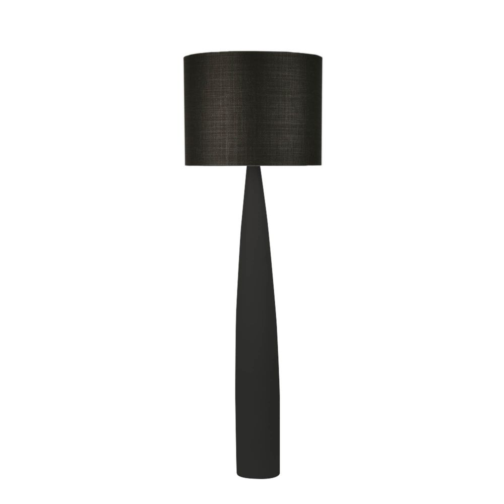 Samson Floor Lamp Base Black with Shade Black