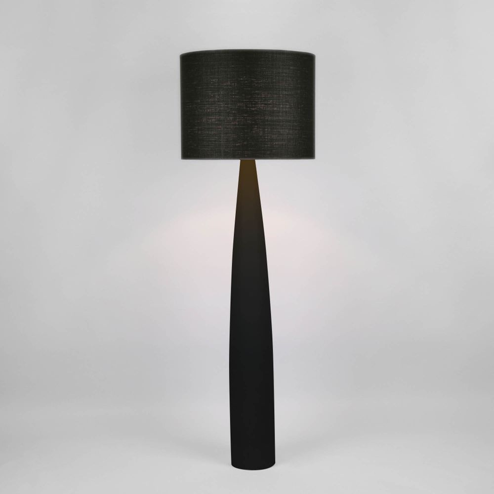 Samson Floor Lamp Base Black with Shade Black