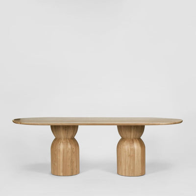Olive Dining Table Top Oval Natural
