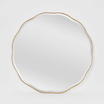 Camille Scallop Mirror Large Gold