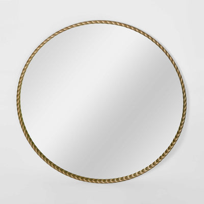 Palais Round Mirror Large Gold