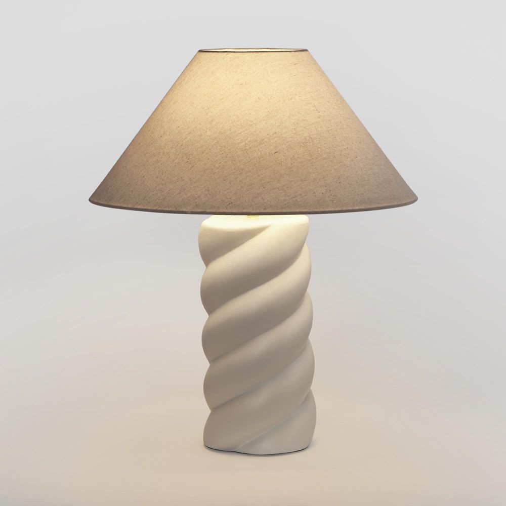 Twist Column Lamp & Shade