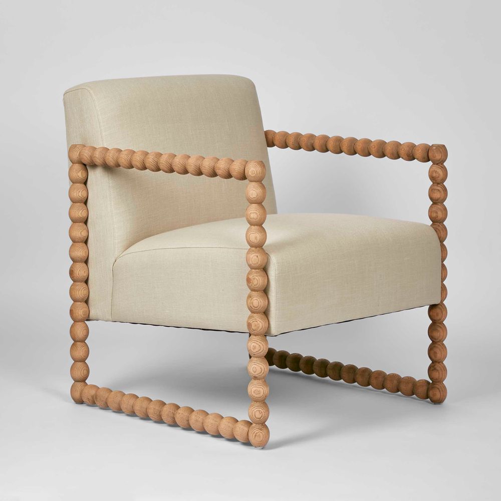 Bobbin Oak Chair Natural/Linen