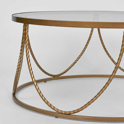 Palais Round Coffee Table Gold