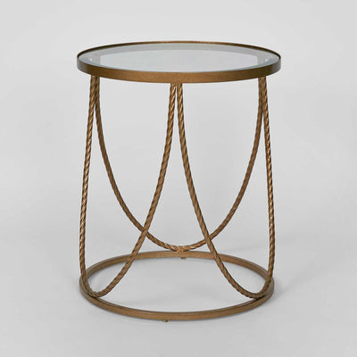 Palais Round Side Table Gold