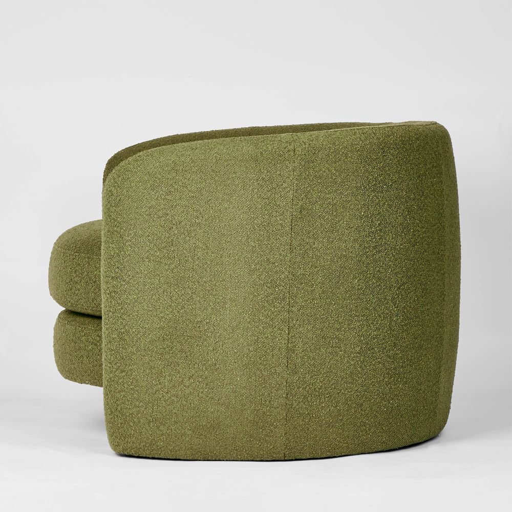 Cora Chair Olive Boucle