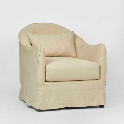 Ville Armchair with Natural Slip Cover