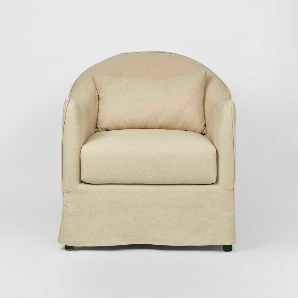 Ville Armchair with Natural Slip Cover