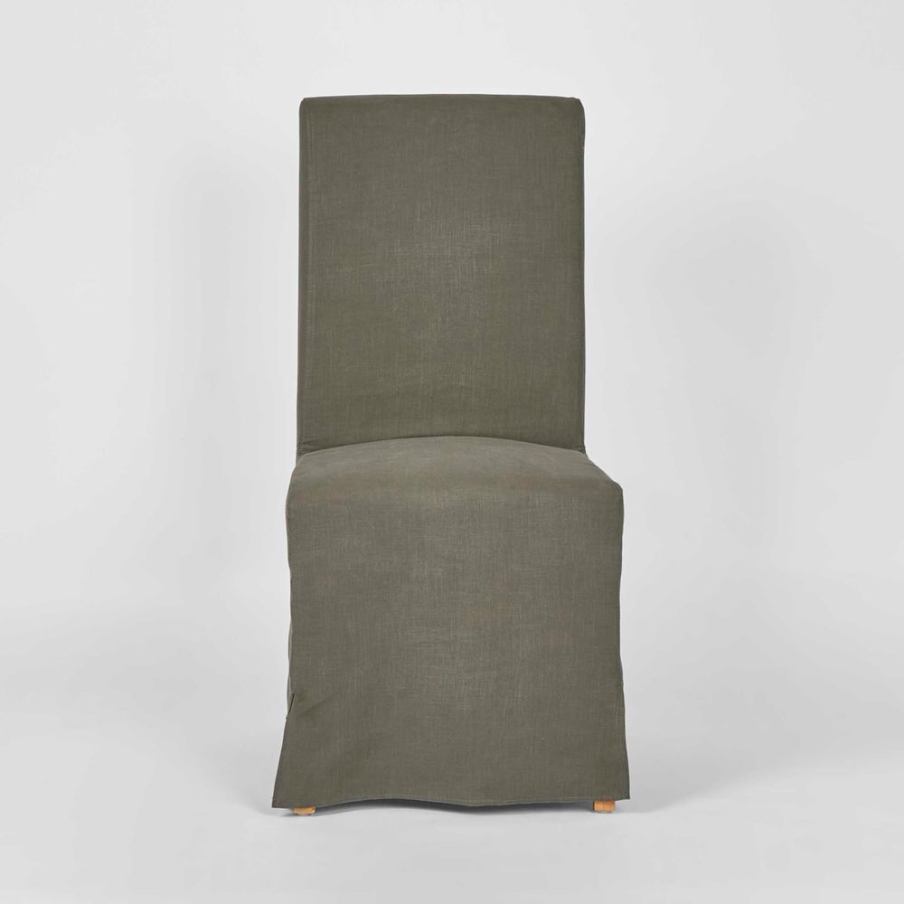 Ville Dining Chair with Charcoal Slip Cover