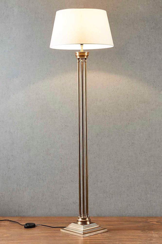 Hudson Floor Lamp Base Brass