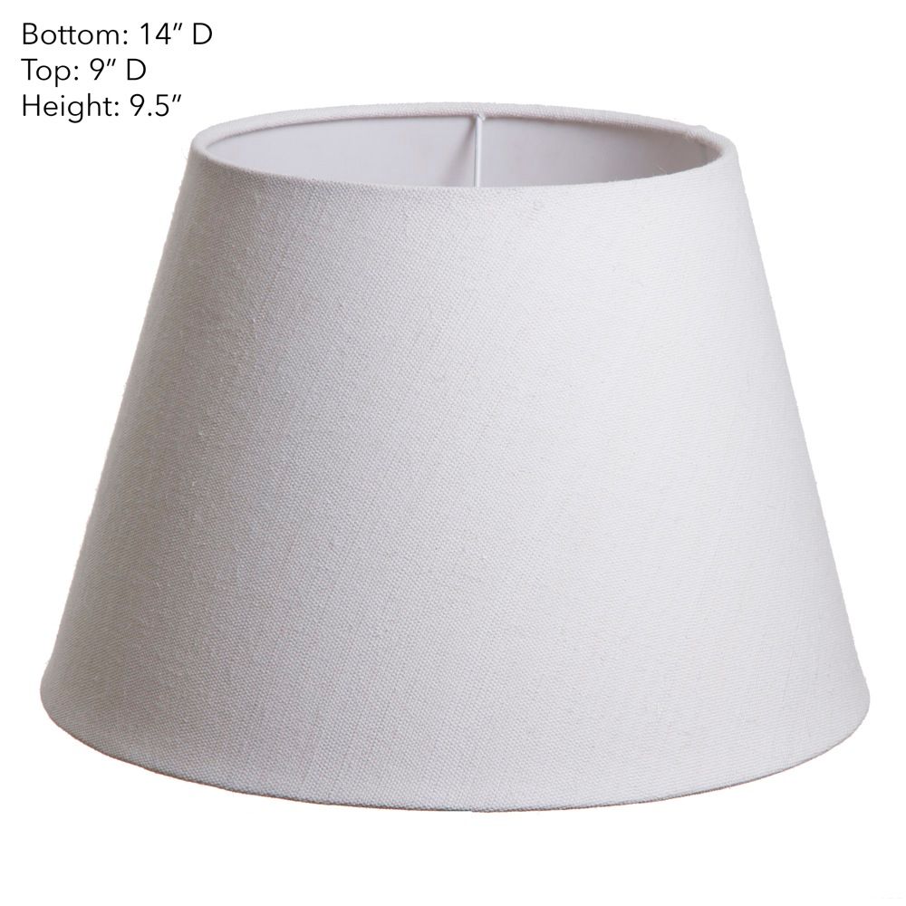 Medium Taper Lamp Shade  - Textured Ivory - Linen Lamp Shade with E27 Fixture - House of Isabella AU